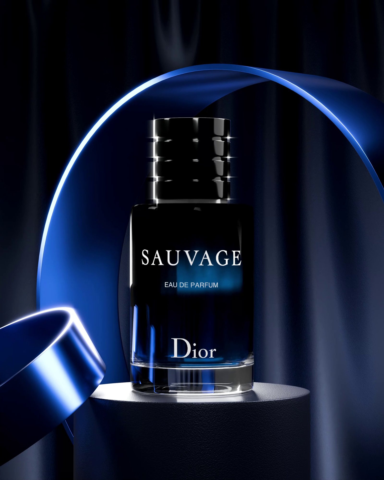 Dior Sauvage 3D Studio Lighting Staging